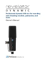 PRESONUS Revelator Dynamic Owner'S Manual предпросмотр