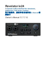 PRESONUS Revelator io24 Owner'S Manual preview