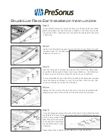 PRESONUS STUDIO LIVE RACK EAR Installation Instructions preview