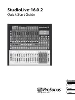 PRESONUS StudioLive 16.0.2 Quick Start Manual предпросмотр