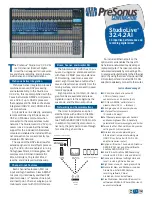 Preview for 1 page of PRESONUS StudioLive 32.4.2AI Instructions Manual