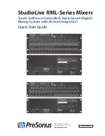 Preview for 20 page of PRESONUS StudioLive RML Quick Start Manual