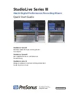 Предварительный просмотр 16 страницы PRESONUS StudioLive series III Quick Start Manual