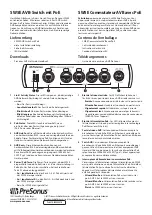 Предварительный просмотр 2 страницы PRESONUS SW5E Quick Start Manual