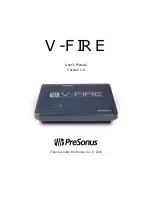 Preview for 1 page of PRESONUS V-FIRE User Manual