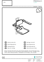 Preview for 1 page of Pressalit Care 5708590358857 Mounting Instruction