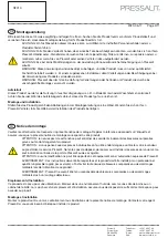 Предварительный просмотр 3 страницы Pressalit Care MATRIX R2010 Mounting Instruction