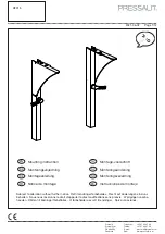 Pressalit Care MATRIX R2015 Mounting Instruction предпросмотр