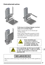 Предварительный просмотр 87 страницы Pressalit 450 seat  R7481 Operation And Maintenance Manual