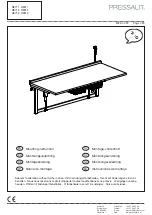 Предварительный просмотр 1 страницы Pressalit 5708590286181 Mounting Instruction