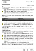 Предварительный просмотр 3 страницы Pressalit 5708590286242 Mounting Instruction