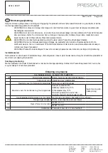 Предварительный просмотр 3 страницы Pressalit 5708590325064 Mounting Instruction