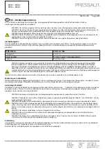 Предварительный просмотр 8 страницы Pressalit 5708590338316 Mounting Instruction