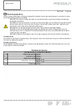 Preview for 3 page of Pressalit 5708590371689 Mounting Instruction