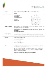 Предварительный просмотр 1 страницы Pressalit Dania R22000 Manual