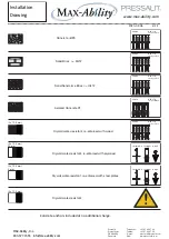 Предварительный просмотр 4 страницы Pressalit Max-Ability R8489 Installation Drawing Manual