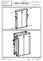 Предварительный просмотр 5 страницы Pressalit Max-Ability R8489 Installation Drawing Manual