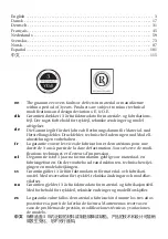 Preview for 2 page of Pressalit Nursing bench 3000 Operation And Maintenance Manual