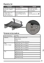 Preview for 85 page of Pressalit Nursing bench 3000 Operation And Maintenance Manual