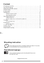 Preview for 6 page of Pressalit Plus R4750 Operation And Maintenance Manual