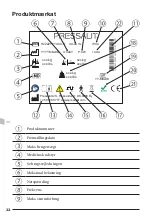 Предварительный просмотр 22 страницы Pressalit Plus R4750 Operation And Maintenance Manual