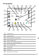 Предварительный просмотр 61 страницы Pressalit Plus R4750 Operation And Maintenance Manual