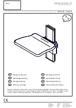 Pressalit PLUS R5520 Mounting Instruction предпросмотр