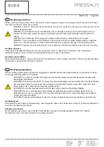 Preview for 3 page of Pressalit R1170 Mounting Instruction