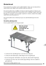 Preview for 69 page of Pressalit R8711 Operation And Maintenance Manual