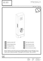 Pressalit R9113 Mounting Instruction предпросмотр