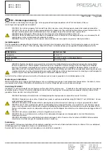 Предварительный просмотр 8 страницы Pressalit R9113 Mounting Instruction