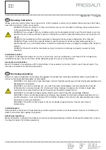 Preview for 2 page of Pressalit VALUE IV R1620 Mounting Instruction