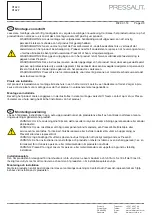 Preview for 4 page of Pressalit VALUE IV R1620 Mounting Instruction