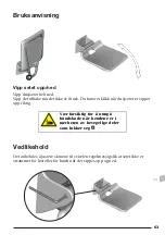 Preview for 63 page of Pressalit VALUE R1610 Operation And Maintenance Manual