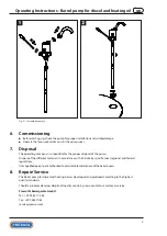 Предварительный просмотр 5 страницы Pressol Barrel pump G2 Operating Instructions And Safety Notes