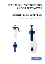 Pressol SPRAYFI Series Operating Instructions And Safety Notes preview