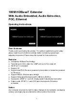 Prestel EHD-4K100A User Manual preview