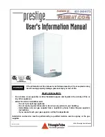 Prestige Boiler User'S Information Manual preview