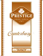 Prestige CANTERBURY SE Owner'S Manual preview