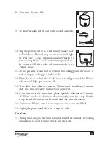 Preview for 10 page of Prestige Delight PRWCS 1.0 User Manual