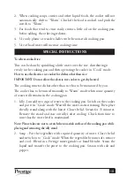 Preview for 11 page of Prestige Delight PRWCS 1.0 User Manual