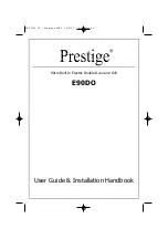 Предварительный просмотр 1 страницы Prestige E90DO Users Manual & Installation Handbook