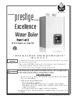 Preview for 1 page of Prestige Excellence Installation And Maintenance Manual