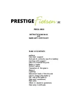 Prestige PIEGA MAX Instruction Manual And Warranty Certificate preview