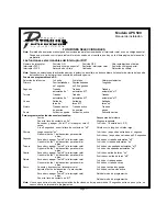 Preview for 17 page of Prestige Platinum APS 500 Installation Manual