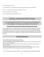 Предварительный просмотр 4 страницы Prestige Power Pack Hood Liner Installation Instructions Manual