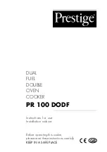 Prestige PR 100 DODF Instructions For Use Manual preview