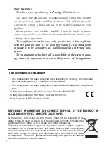 Preview for 2 page of Prestige PR1-DO Instructions For Use Manual