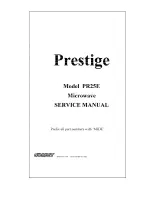 Preview for 1 page of Prestige PR25E Service Manual