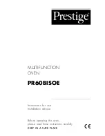 Prestige PR60BISOE Instructions For Use Manual preview